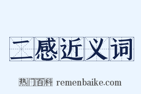 二感近义词是什么意思的图片